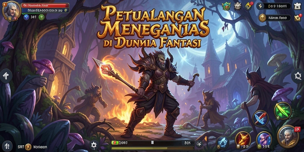 Screenshot gameplay 5RT yang menunjukkan aksi petualangan mendebarkan.