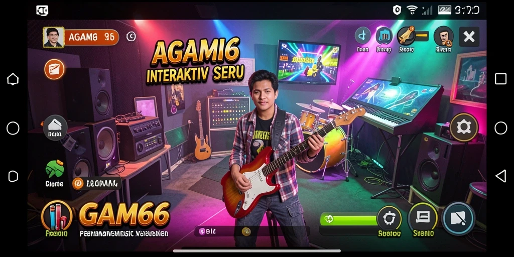 Tampilan gameplay AGAM66 yang penuh warna dan interaktif.