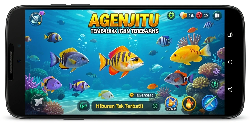 Tampilan menarik dari gameplay Tembak Ikan dengan grafik menawan.