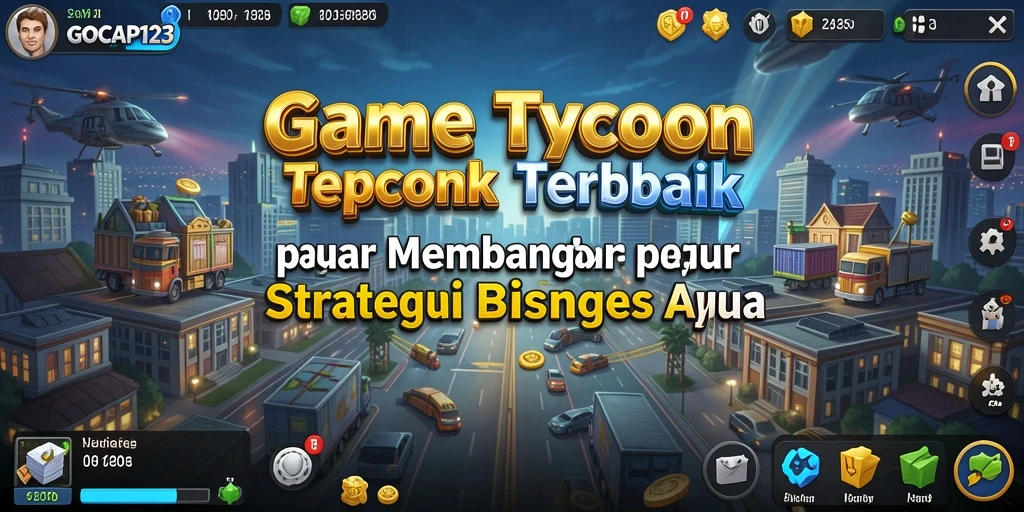 Tampilan gameplay menawan dalam GOCAP123 yang menggambarkan dunia bisnis Tycoon.