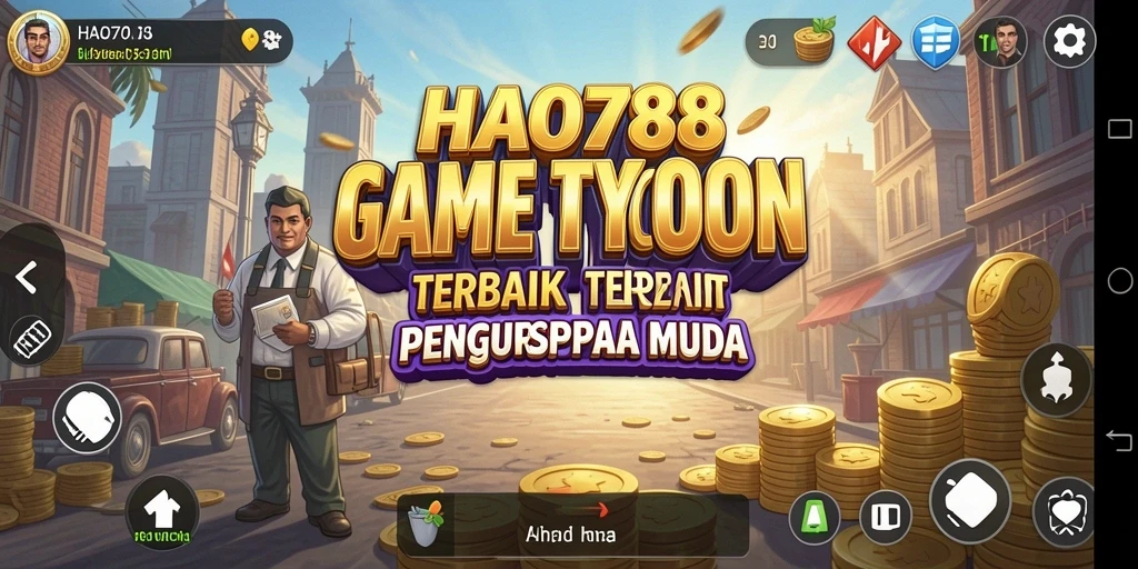 Screenshot menampilkan gameplay menarik HAO788 dengan elemen tycoon yang menantang.