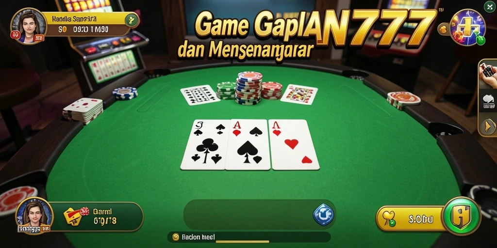 Tangkapan layar gameplay seru di HARAPAN777 yang menampilkan kartu Gaple.