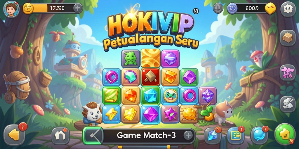 Tampilan menarik dari gameplay HOKIVIP yang penuh warna.