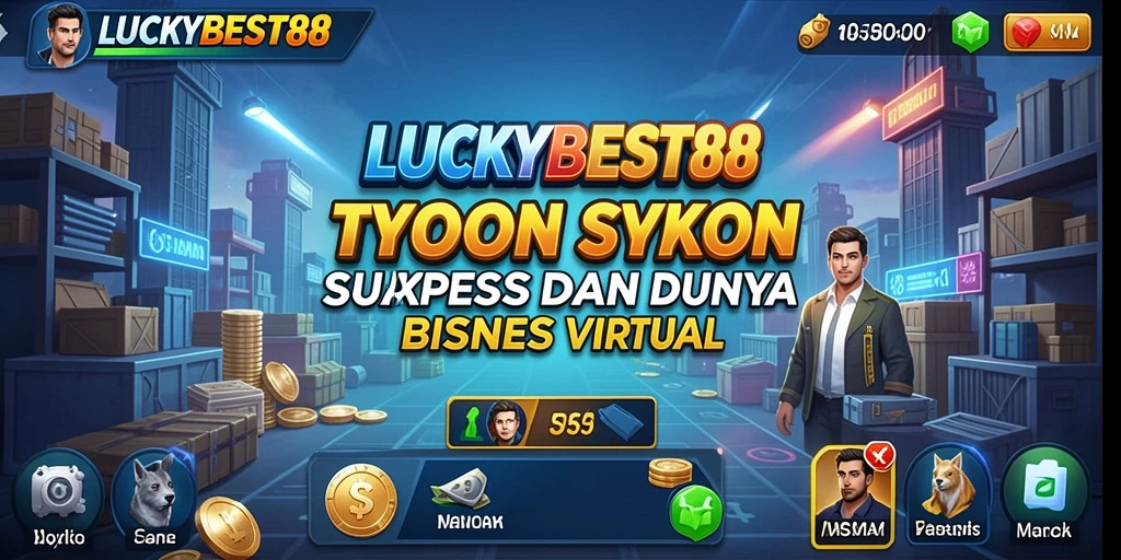 Screenshot menunjukkan interaksi menarik dalam permainan Tycoon LUCKYBEST88.