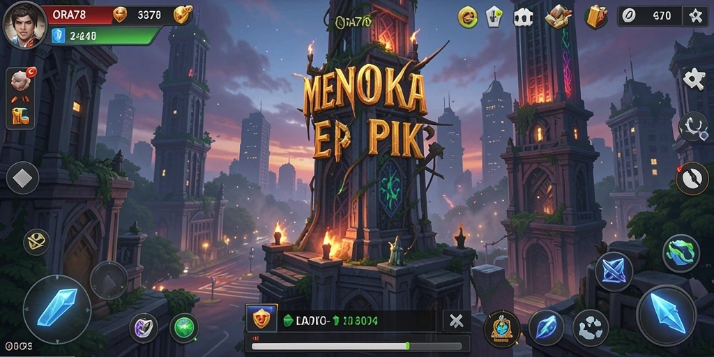 Tangkapan layar menunjukkan aksi menegangkan dalam permainan Tower Defense.
