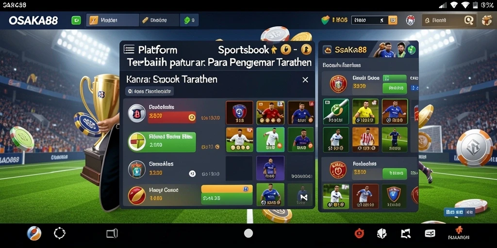 Tampilan screenshot utama OSAKA88 menampilkan fitur taruhan olahraga yang menarik.