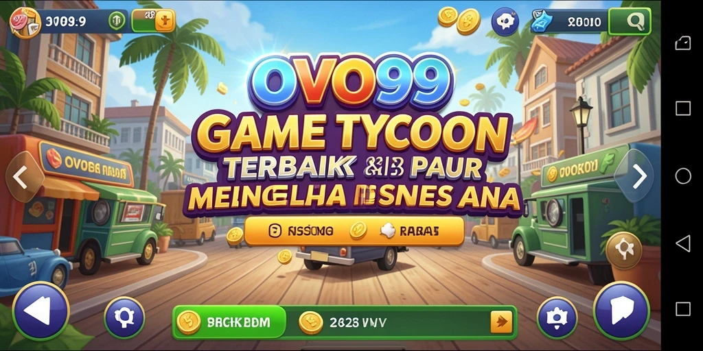 Tangkapan layar OVO99 menunjukkan pengalaman gameplay Tycoon yang mendalam.