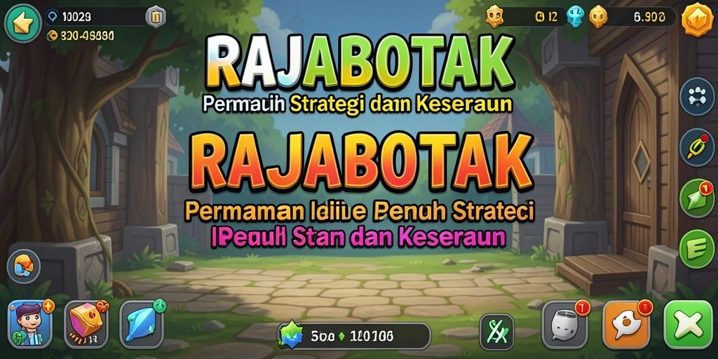 Menampilkan gameplay seru dan interaksi dalam RAJABOTAK