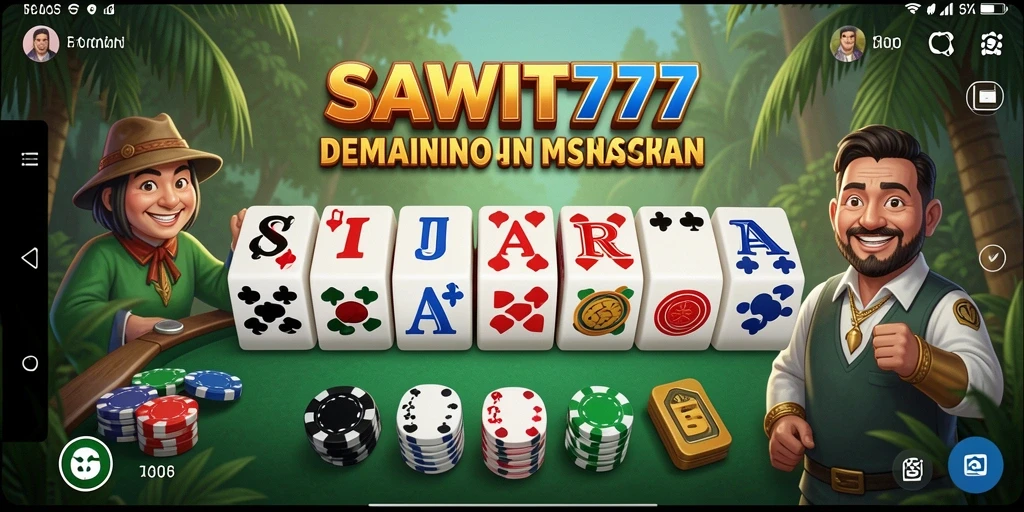 Screenshot gameplay SAWIT777 yang menunjukkan keseruan bermain Domino.