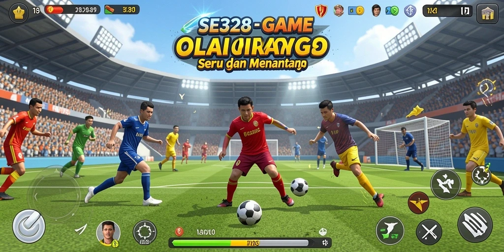 Tampilan gameplay SE328 yang dinamis dan kompetitif dalam olahraga.